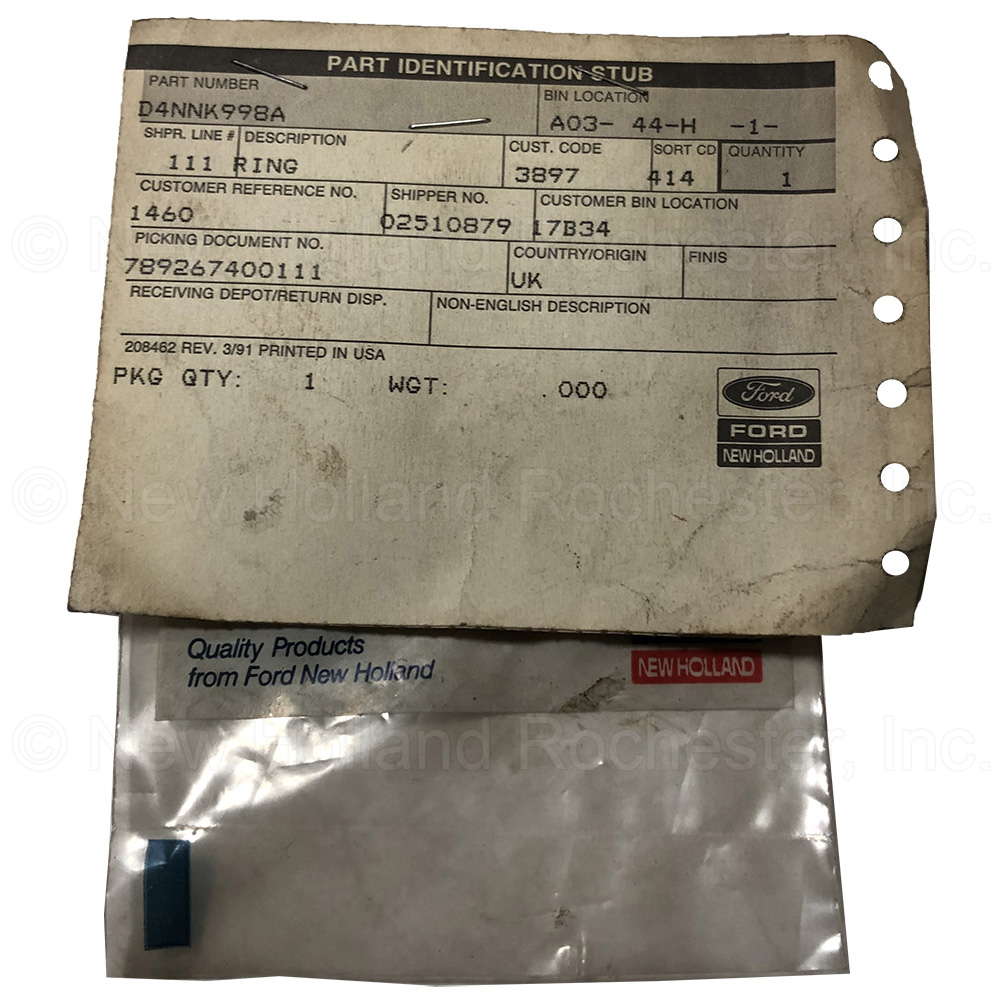New Holland Ring Part # D4NNK998A - Image 3