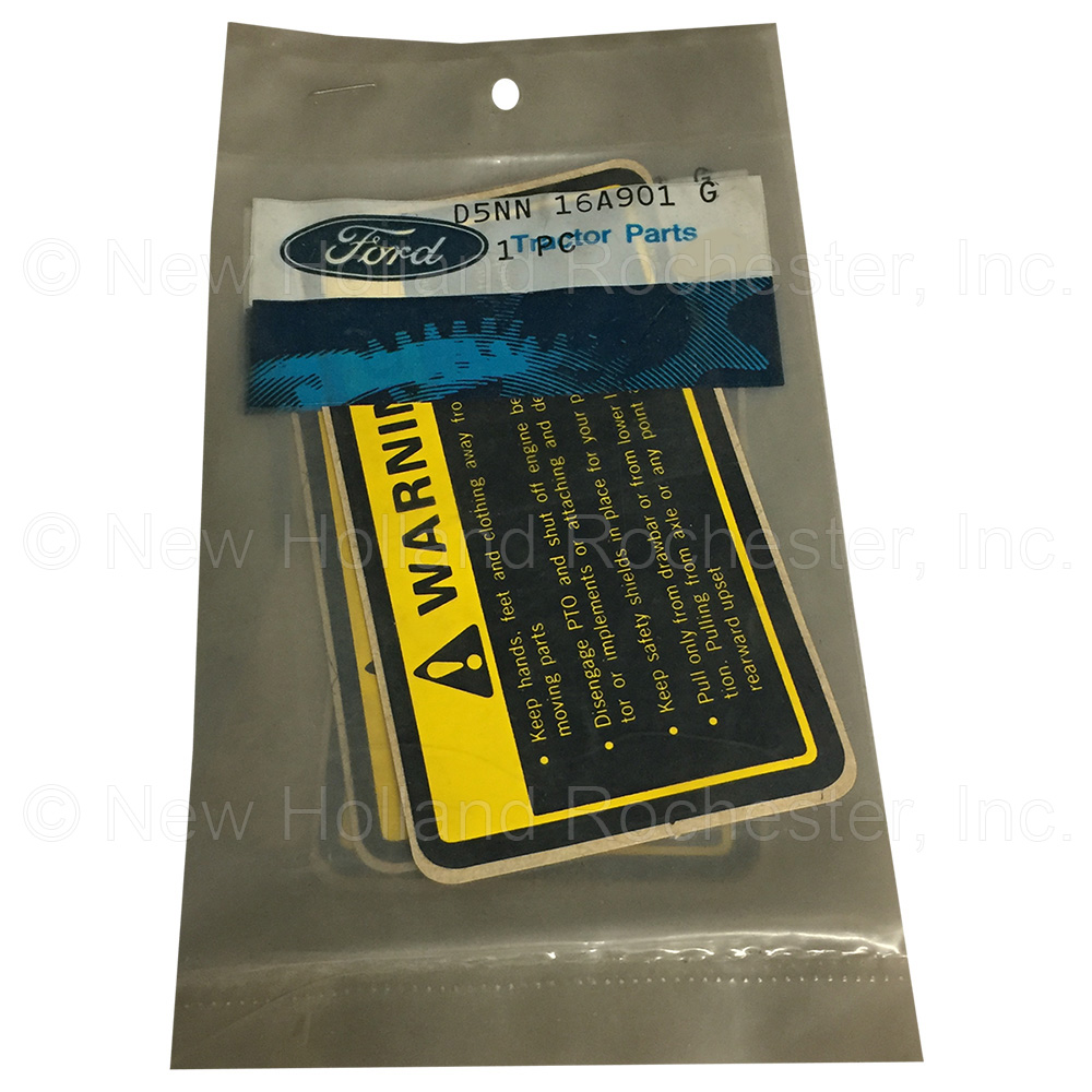 New Holland Decal Part # D5NN16A901G
