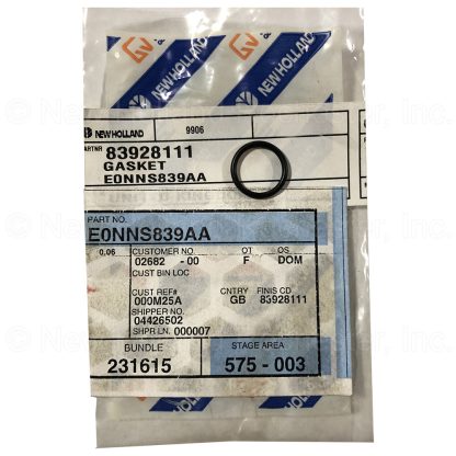 New Holland O-Ring Part # E0NNS839AA