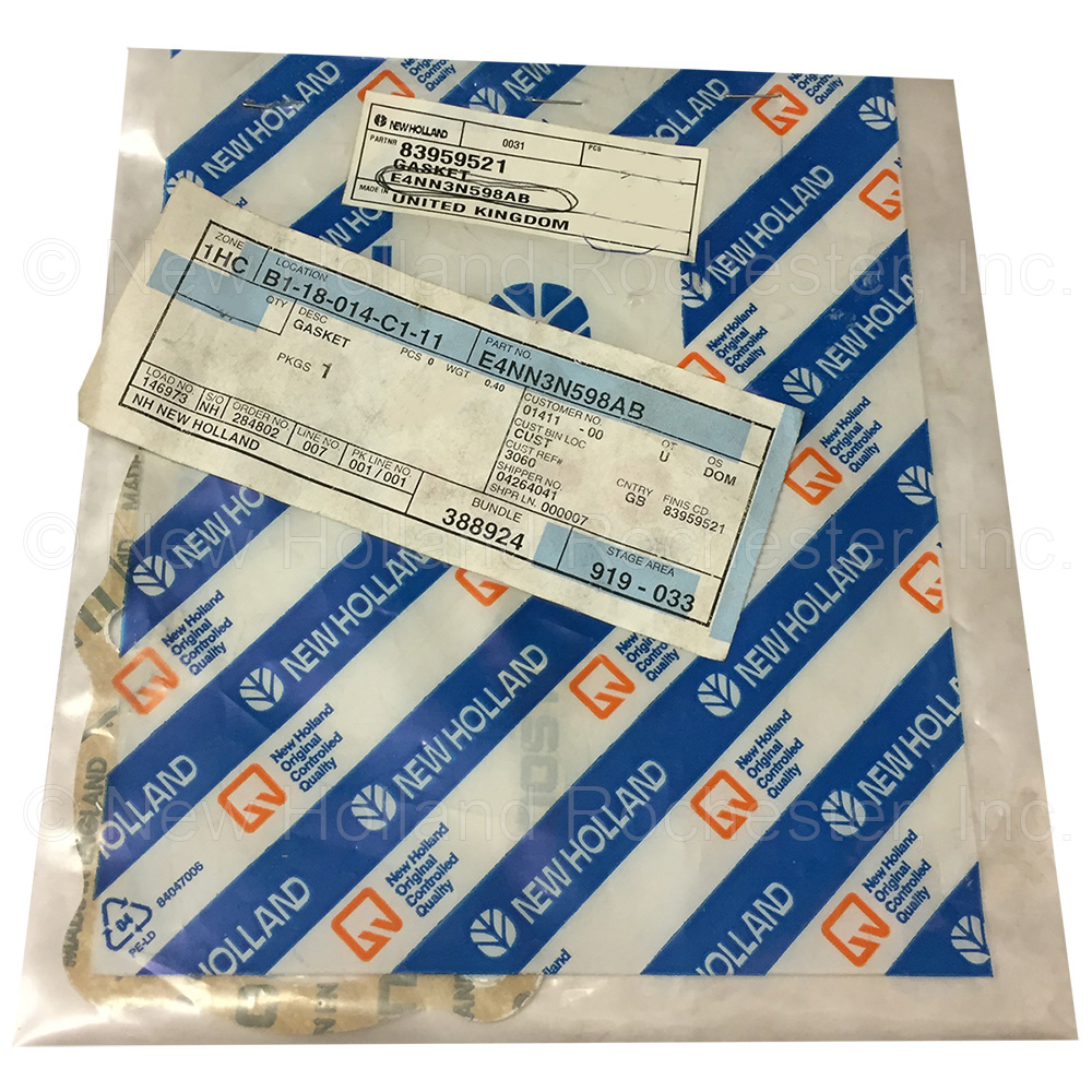 New Holland Gasket Part # E4NN3N598AB - Image 2