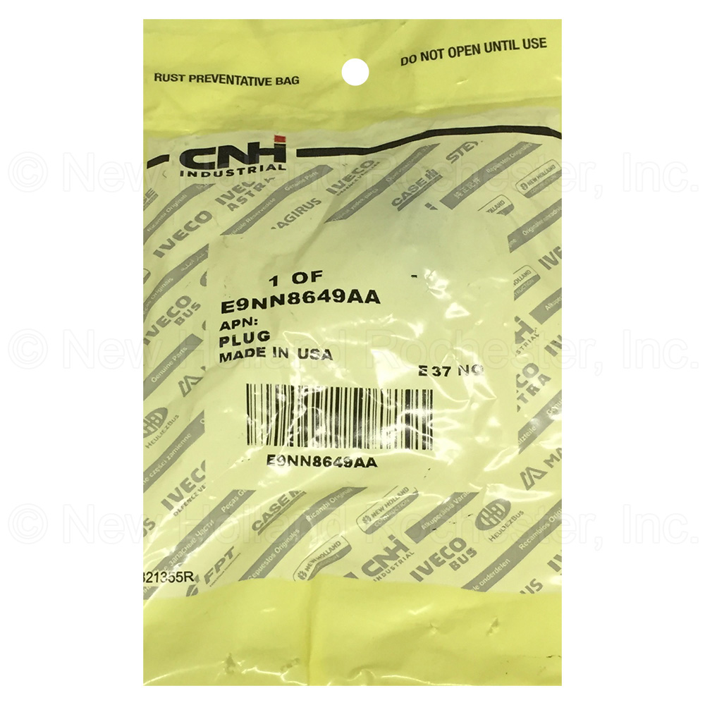 New Holland Plug Part # E9NN8649AA - Image 2