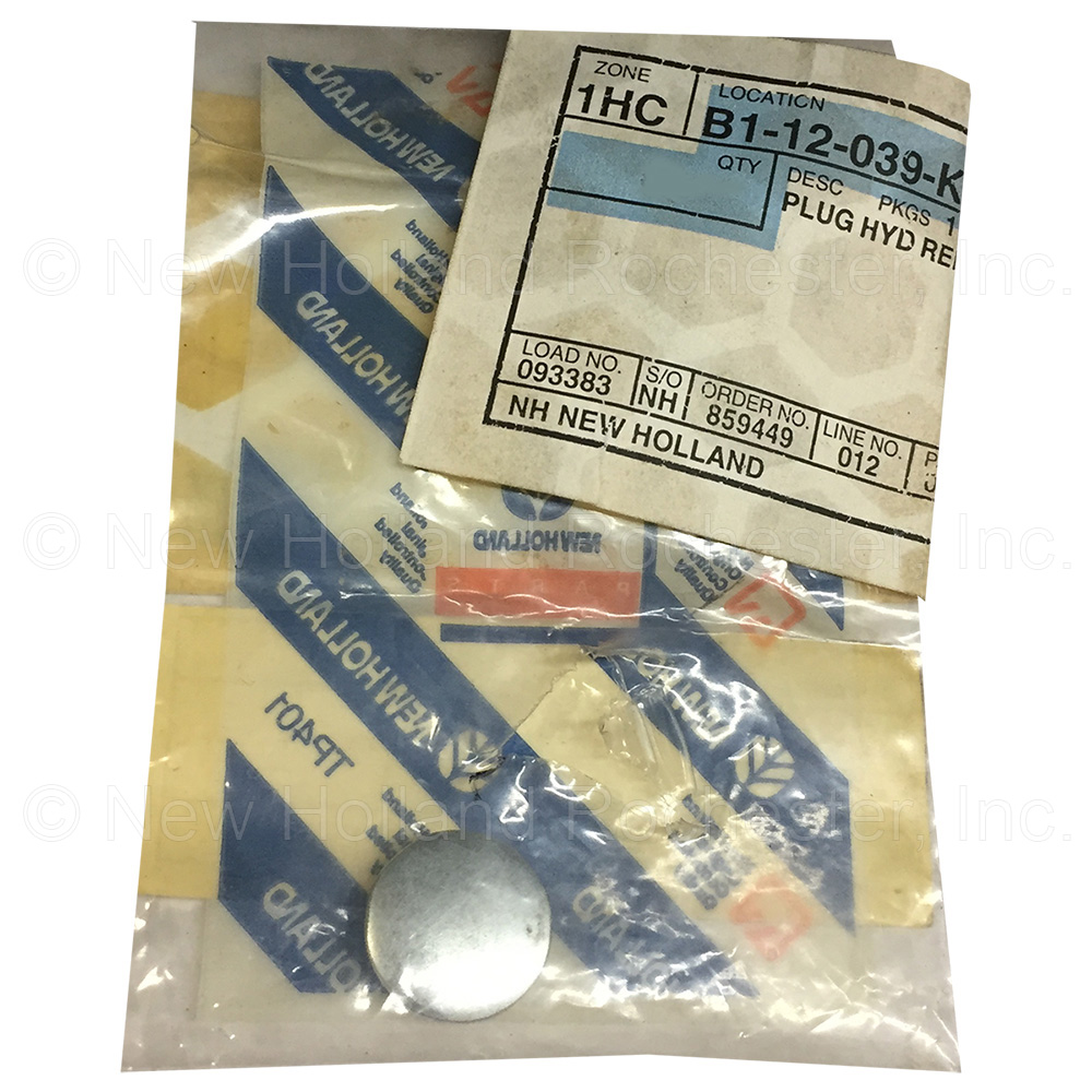 New Holland Plug Part # F1NNN999AA