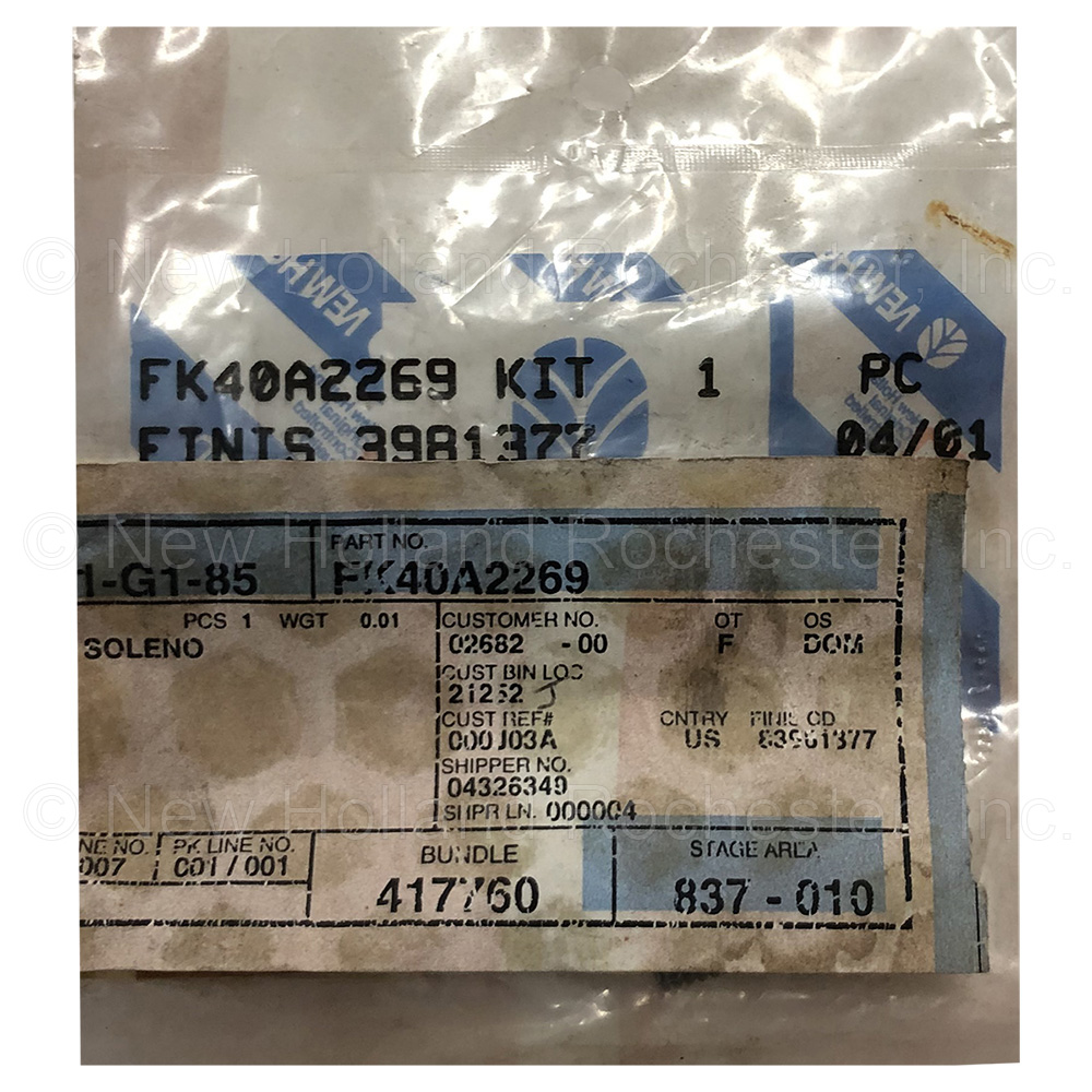 New Holland Spring Part # FK40A2269 - Image 3