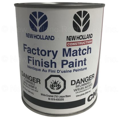 New Holland White (1975-1980) Enamel 1-Qt Paint Part # M1619ASE2DS