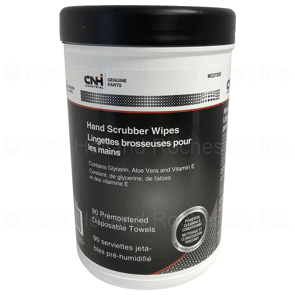 New Holland 90 Premoistened Hand Scrubber Wipes Part # MC27290