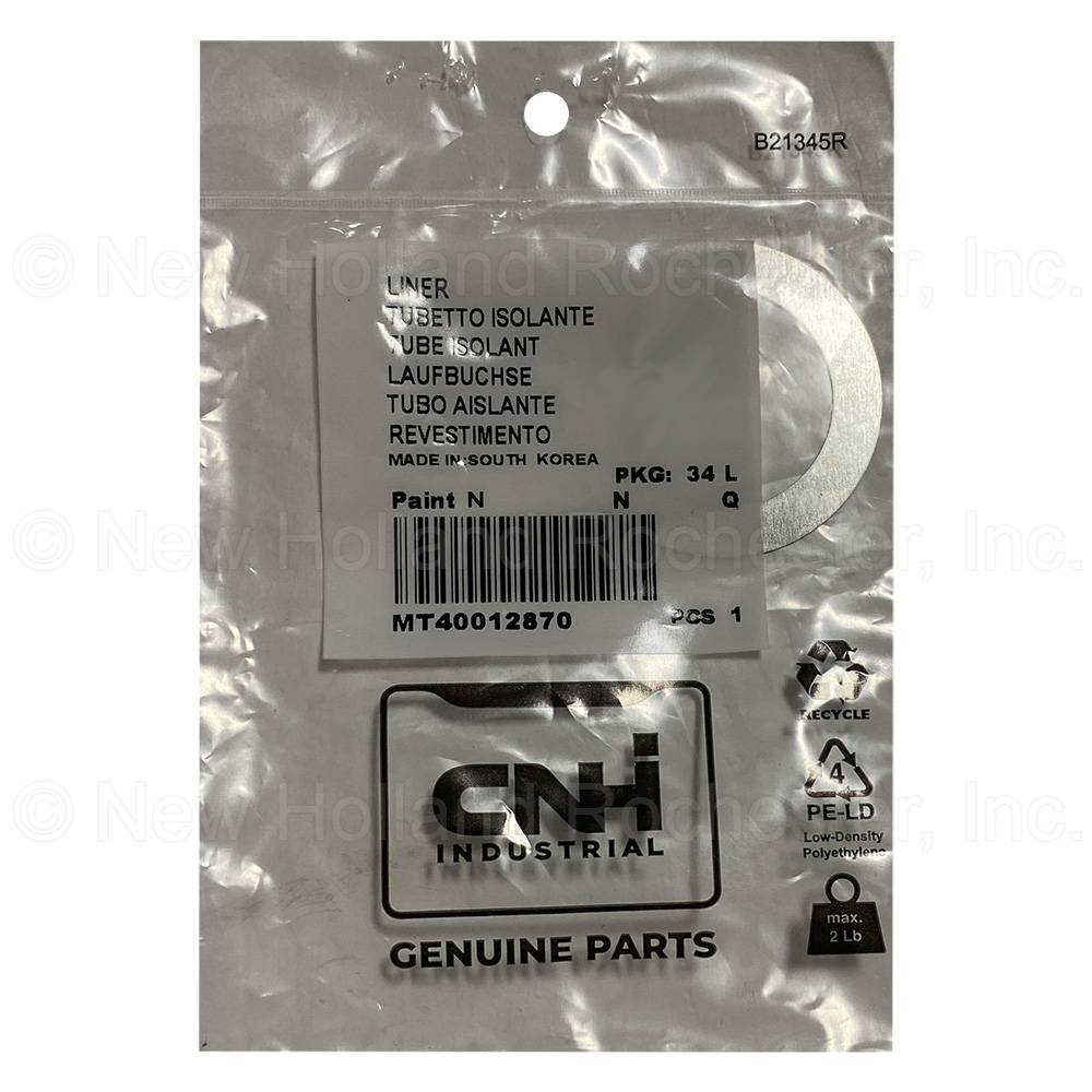 New Holland Liner Part # MT40012870 - Image 2