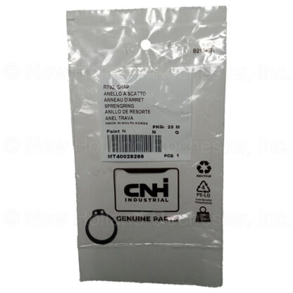 New Holland Snap Ring Part # MT40029266