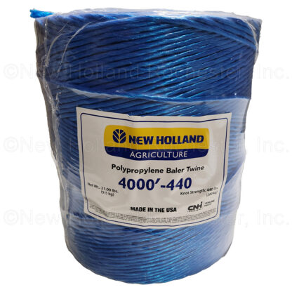 New Holland 4,000ft x 440 Knot Strength Blue Plastic Twine Part # NH4000X440NBB