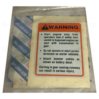 New Holland Decal Part # SBA190196682