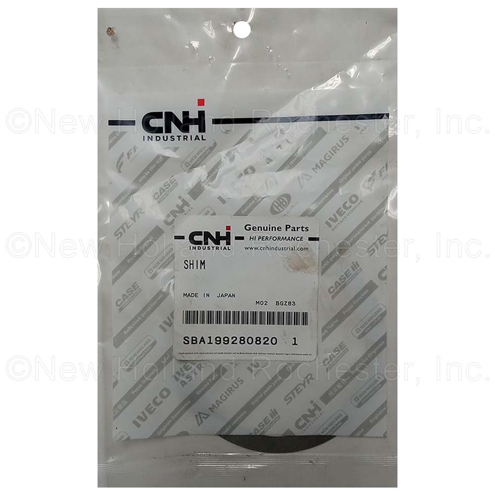New Holland Shim Part # SBA199280820 - Image 2