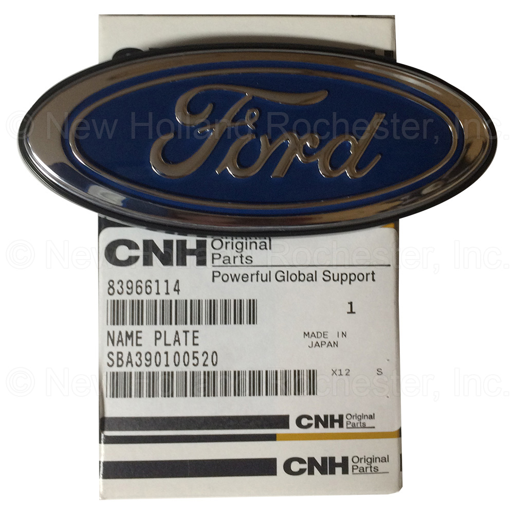 New Holland Plate Part # SBA390100520