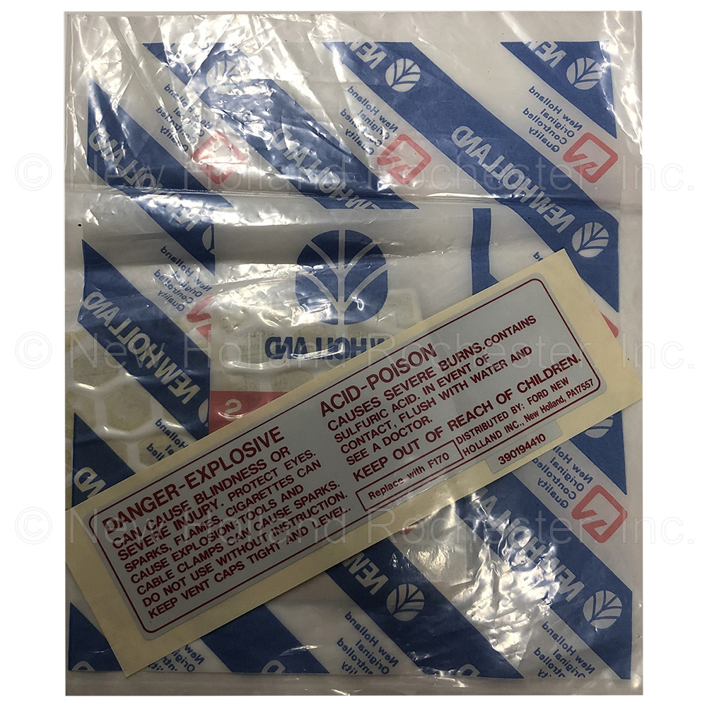 New Holland Decal Part # SBA390194410