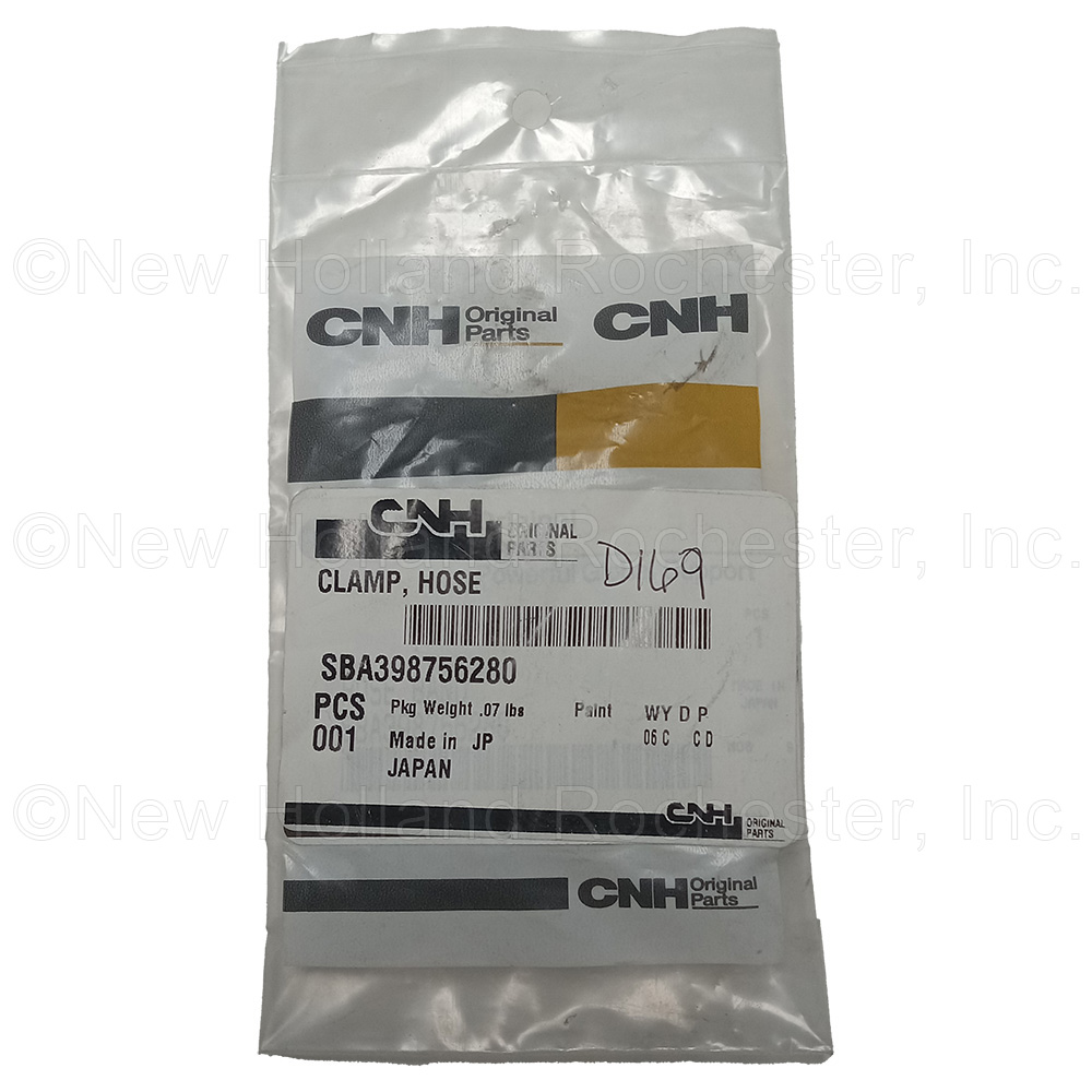 New Holland Hose Clamp Part # SBA398756280 - Image 3