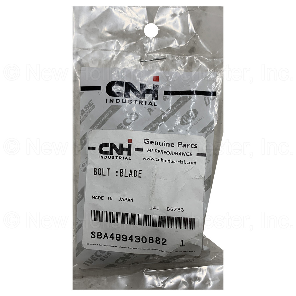 New Holland Bolt Part # SBA499430882 - Image 2