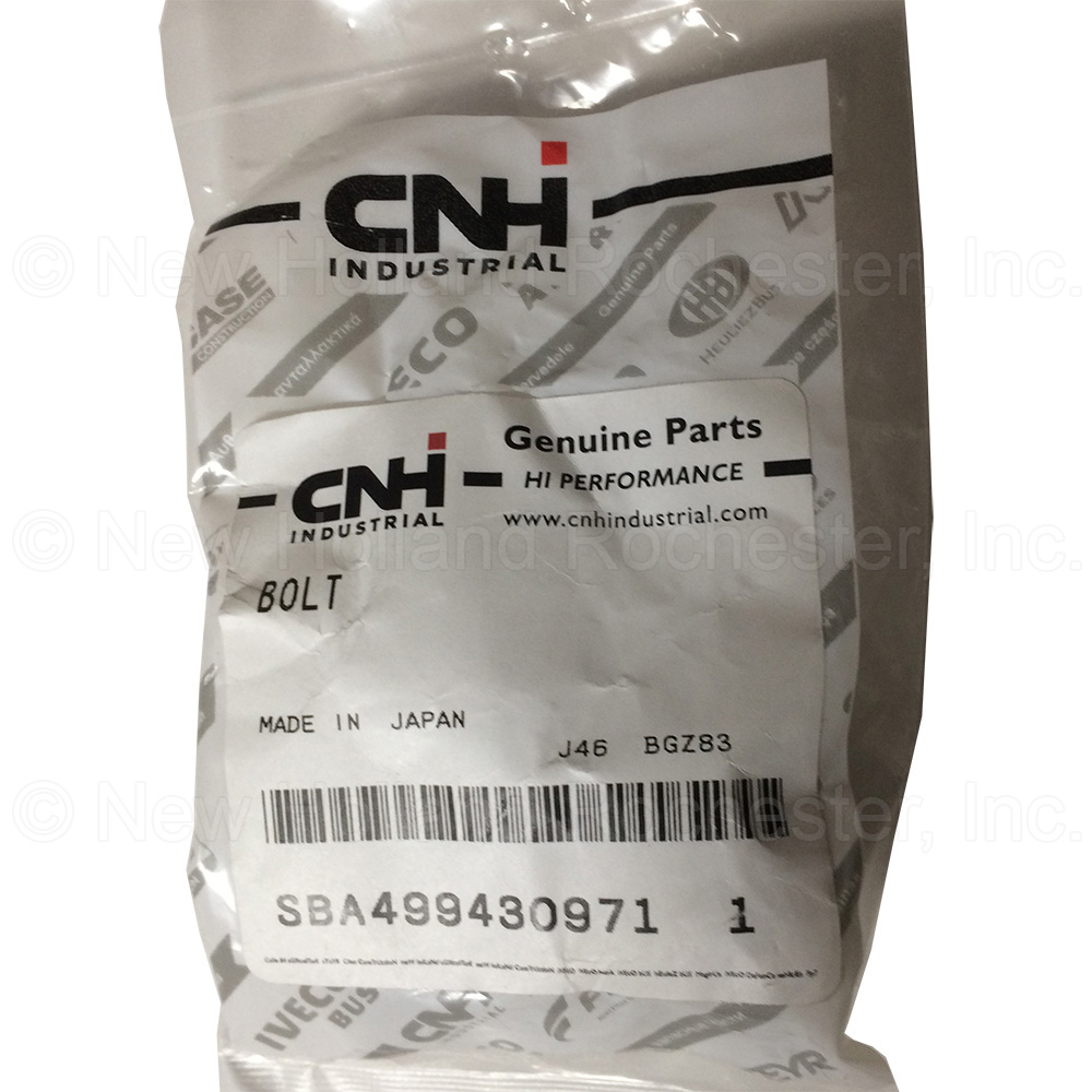 New Holland Bolt Part # SBA499430971 - Image 2