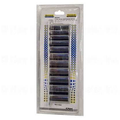 New Holland 11-Piece 3/8" Drive Deep 6 Point SAE Socket Set Part # SN22001