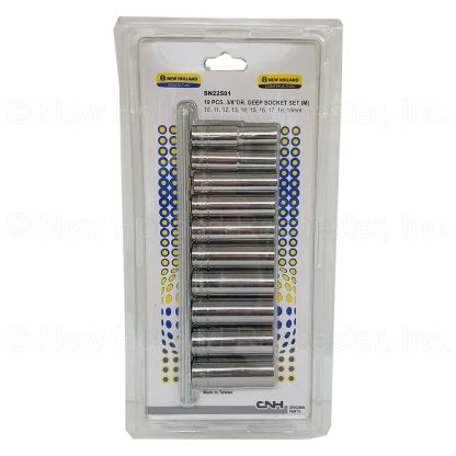 New Holland 10-Piece 3/8" Driver Metric Socket Set Part # SN22501