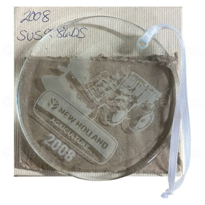 New Holland 2008 Glass Ornament Part # SUS9986DS