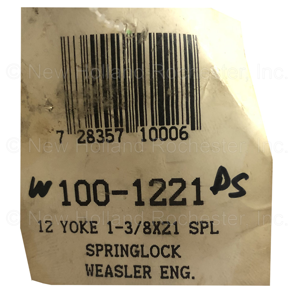 New Holland 1-3/8"x21 Spline 12 Series Yoke Part # W1001221DS - Image 3