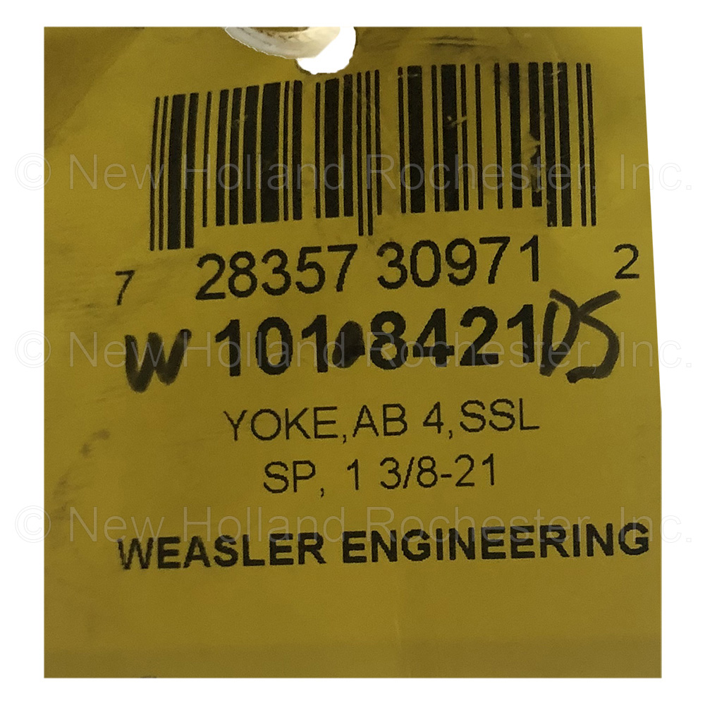 New Holland 1-3/8"x21 Spline 4 / 2300/210 Series Yoke Part # W1018421DS - Image 3