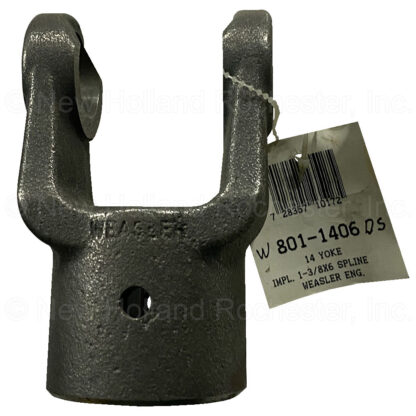 New Holland / Weasler 14-Series 1-3/8" x 6-Spline Bore Yoke Part # W8011406DS