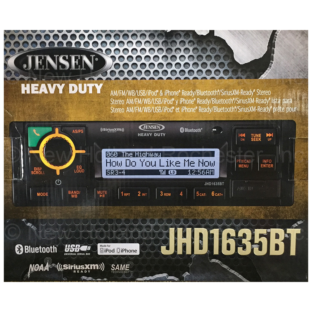 New Holland Radio Part # ZAEJHD1635BTHD