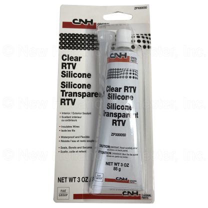 New Holland Clear RTV Silicone Sealant Part # ZPX80050