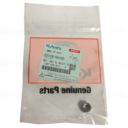 Kubota Hex Nut 4T M10x1.25 Part # 02118-50100