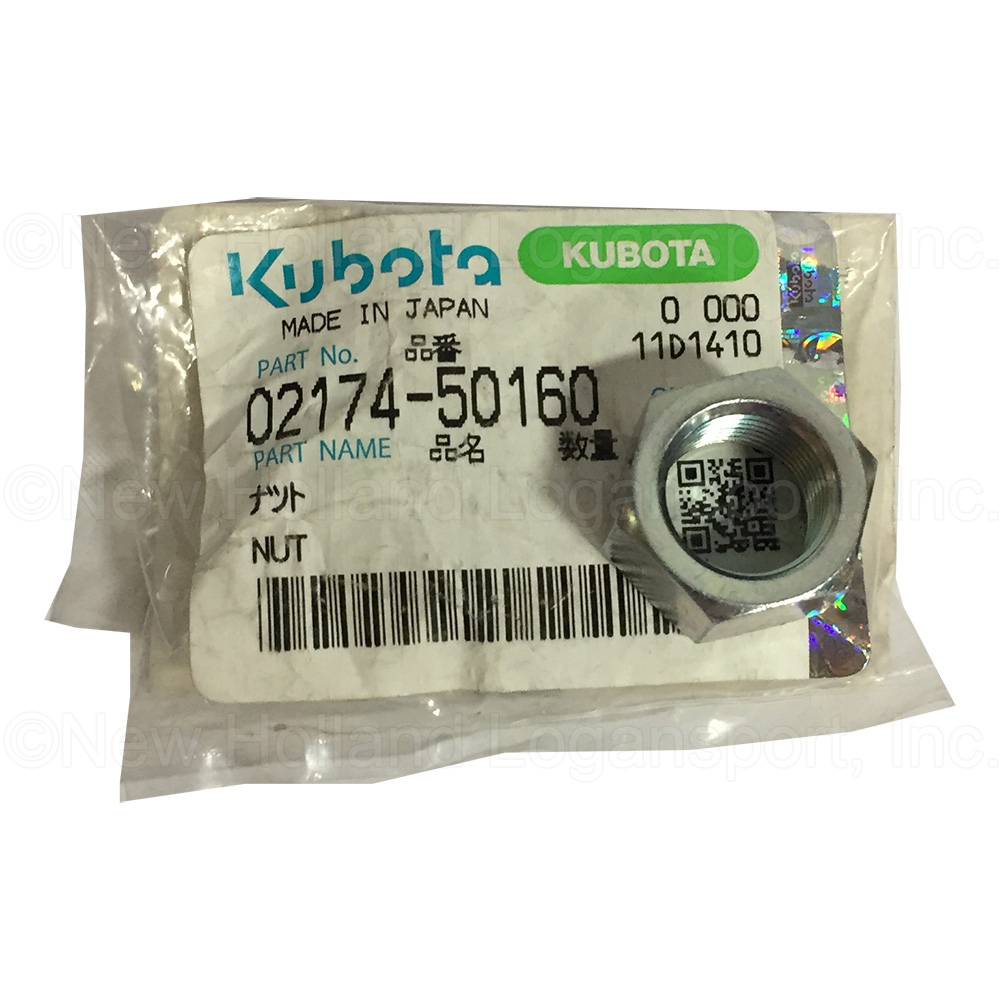 Kubota Hex Nut M16x1.5 Thread Pitch 4T JIS Part # 02174-50160