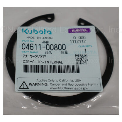 Kubota Internal Cir-Clip Part # 04611-00800