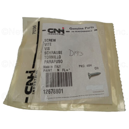 New Holland Screw Part # 12678801