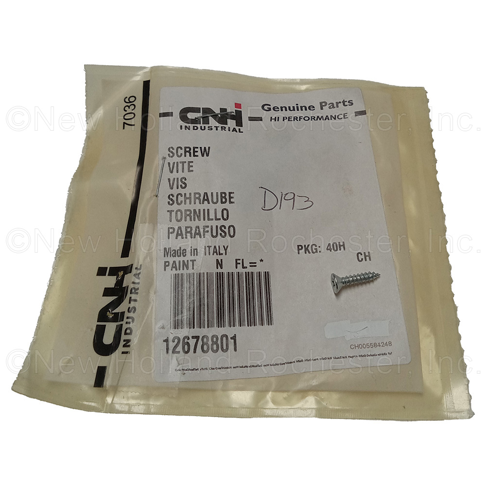 New Holland Screw Part # 12678801