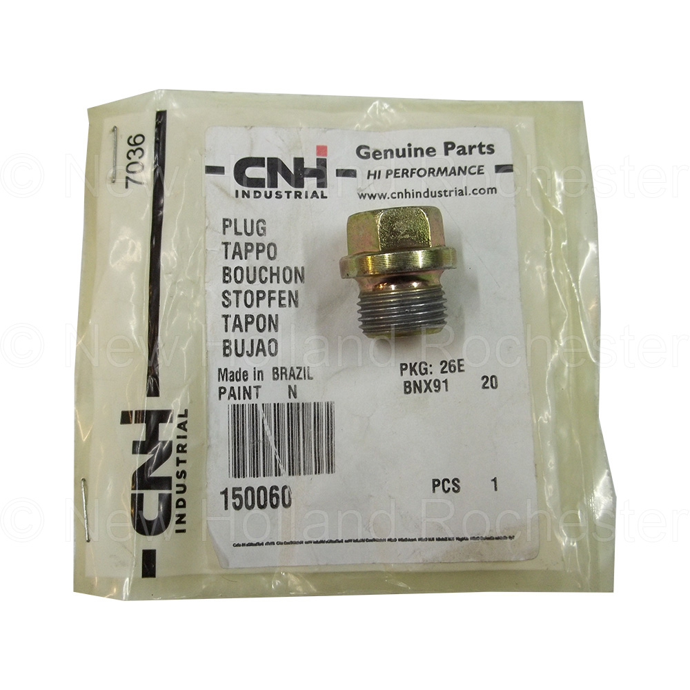 New Holland Plug Part # 150060