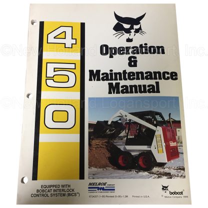 Bobcat 450 Operator Manual Part # 6724207