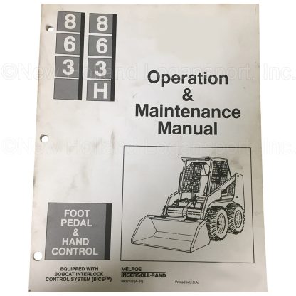 Bobcat 863 Operator's Manual Part # 6900373