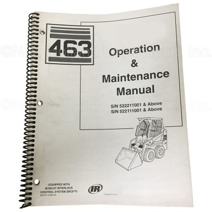 Bobcat 463F Operator Manual Part # 6901811