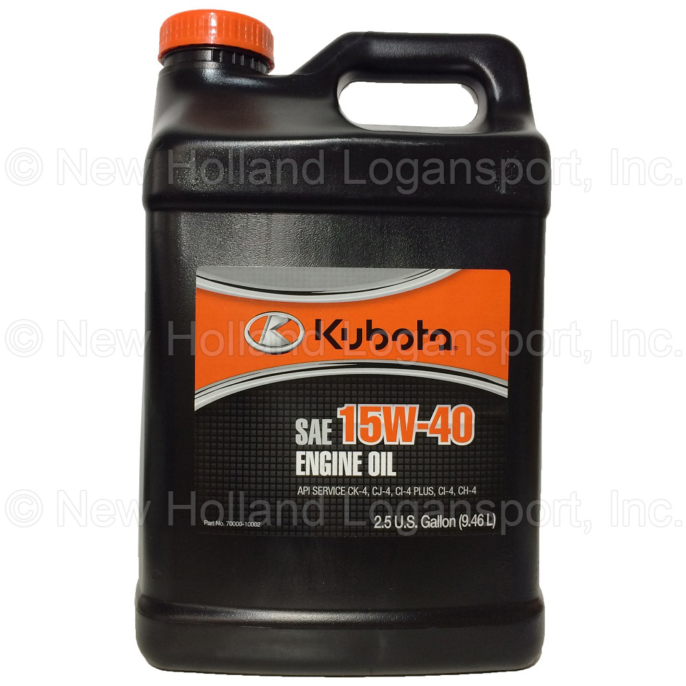 Kubota 2.5gal 15W40 Engine Oil Part 7000010002 New Holland Rochester