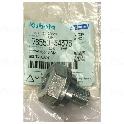 Kubota Blade Lock Bolt Part # 76550-34373