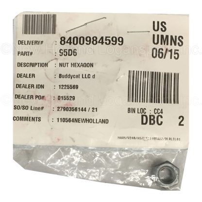 Bobcat Nut Part # 95D6