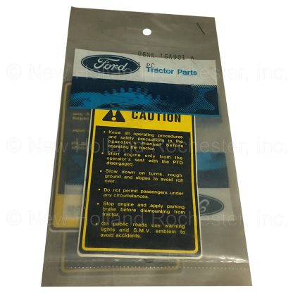 New Holland Decal Part # D6NN16A901A