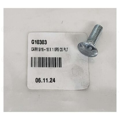 Kinze Carriage Bolt 5/16"-18 x 1" Part # G10303
