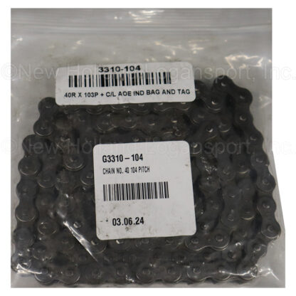 Kinze Roller Chain 104 Pitch w/ Connector Link  Part # G3310-104