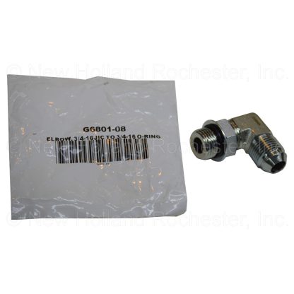 Kinze Elbow 3/4"-16 Male 37 Degree JIC to 3/4" O-Ring Part # G6801-08