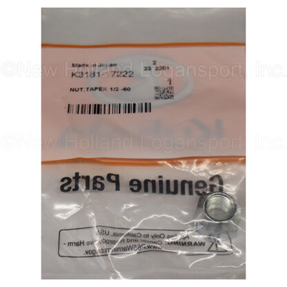 Kubota Taper Nut 1/2"- 60 Part # K3181-17222