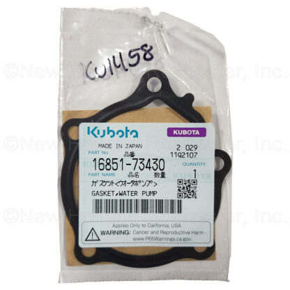 Grasshopper Water Pump Gasket Part # KU1458