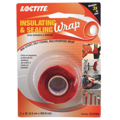 LOCTITE® Insulating & Sealing Wrap 1in x 10ft Red Tape Roll Part # MC1212164