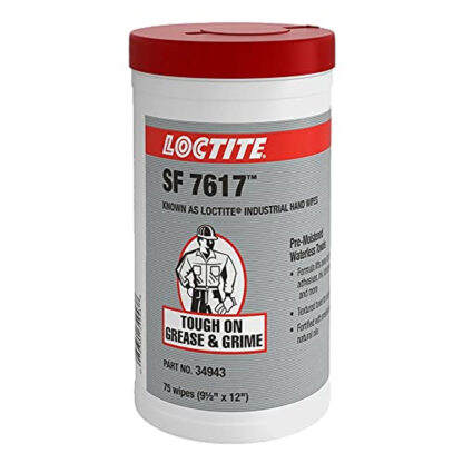 LOCTITE SF 7617 Industrial Hand Wipes 75-Count Canister Part # MC34943