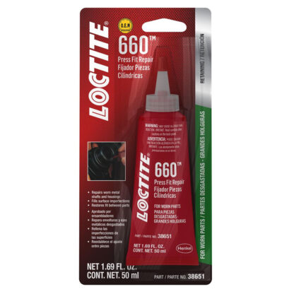 LOCTITE 660 Press Fit Repair 50ml Tube Part # MC38651