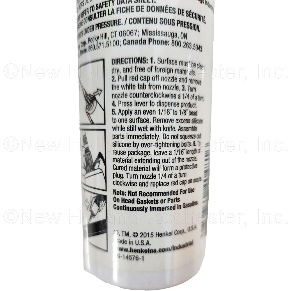 LOCTITE RTV Clear Silicone 190ml Power Can Aerosol Part # MC40481 - Image 3