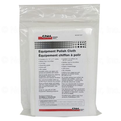 New Holland Equipment Polish Cleaner Cloth 12-Pack Part # MCNH7207
